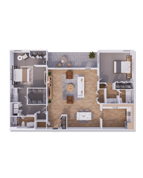 2 bed 2 bath 1148 square feet at Willow Creek, Kansas City, 64114